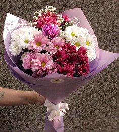 Композиция "Всегда лето" из хризантем