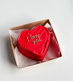 Бенто-торт "I love you" сердце