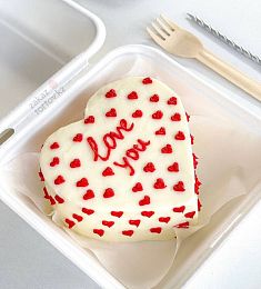 Бенто-торт "Love you" 1.0 сердце