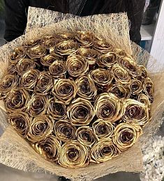 Букет "Голландские золотые розы"